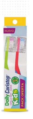 Cepillos Daily Caristop Kids Pack x 2 Unidades
