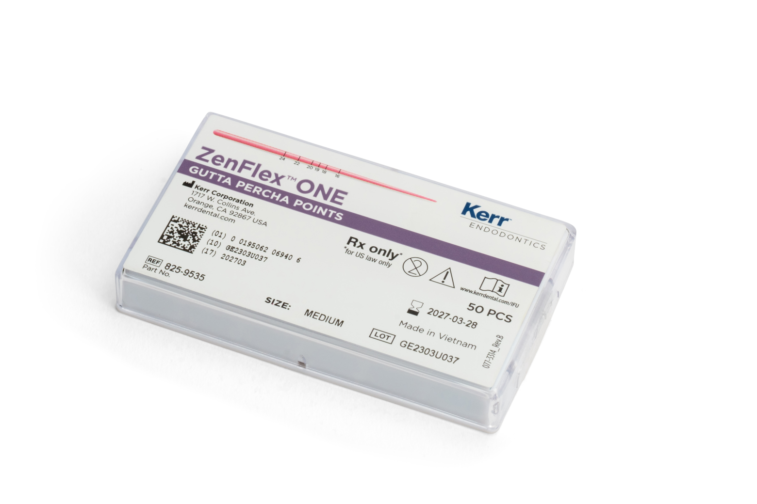 Conos Gutta Percha ZenFlex One Medium (35/.06). Kerr