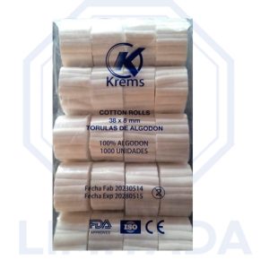 Tórula Algodón Prensado 1000 Unidades.  Krems