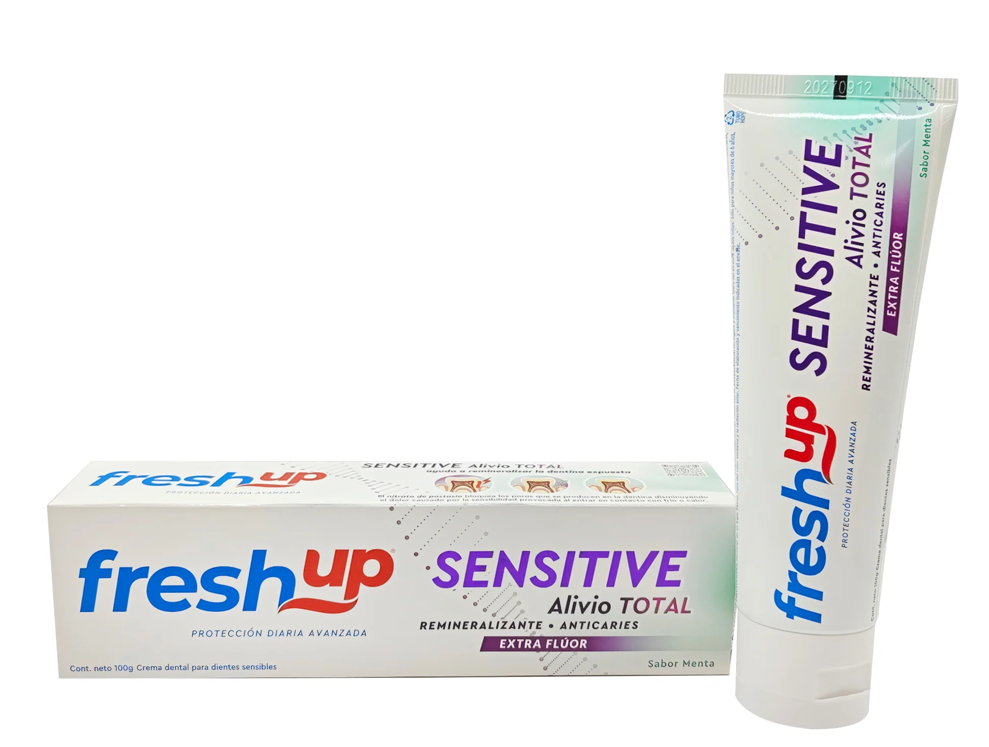 Crema Dental Sensitive Alivio Total 100 Grs Fresh Up