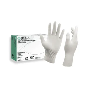 Guante Examen Latex Libre de Polvo M Tresor