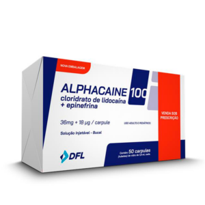 ANEST. LIDOC. ALPHACAINE 100 2 % C/V (EPINEPHRINE 1:100.000) T/ VIDRIO 50 U. DFL